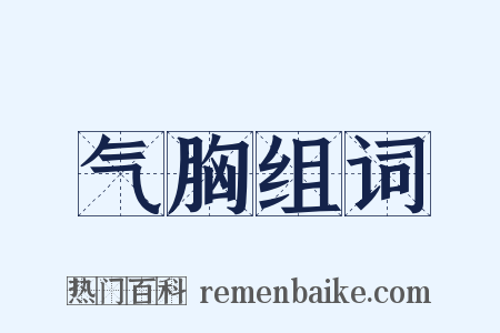 气胸组词是什么意思的图片